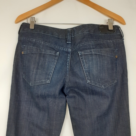 Express Blue Stella Barely Boots Jeans Sz Long 4 - Picture 6 of 8